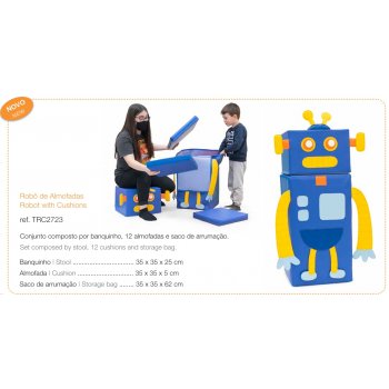 ROBÔ DE ALMOFADAS (BANCO +...