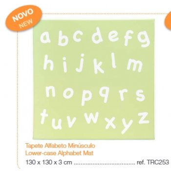 TAPETE ALFABETO MINÚSCULO...